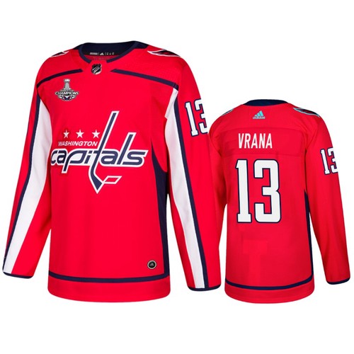 udkast Vædde Motel Washington Capitals Trøje Jakub Vrana Red 2019 Stanley Cup Champions –  billige NHL trøjer,dansk ishockey trøje,Tilpasset ishockey trøje