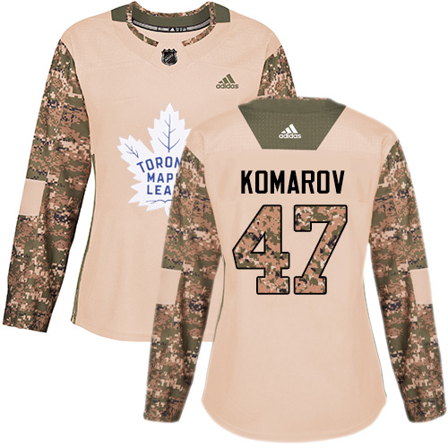 Adidas Toronto Maple Leafs #47 Leo Komarov Camo Authentic 2017 Veterans Day  Stitched NHL Jersey